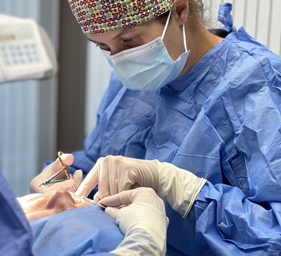 Implant surgery in the sterile suite